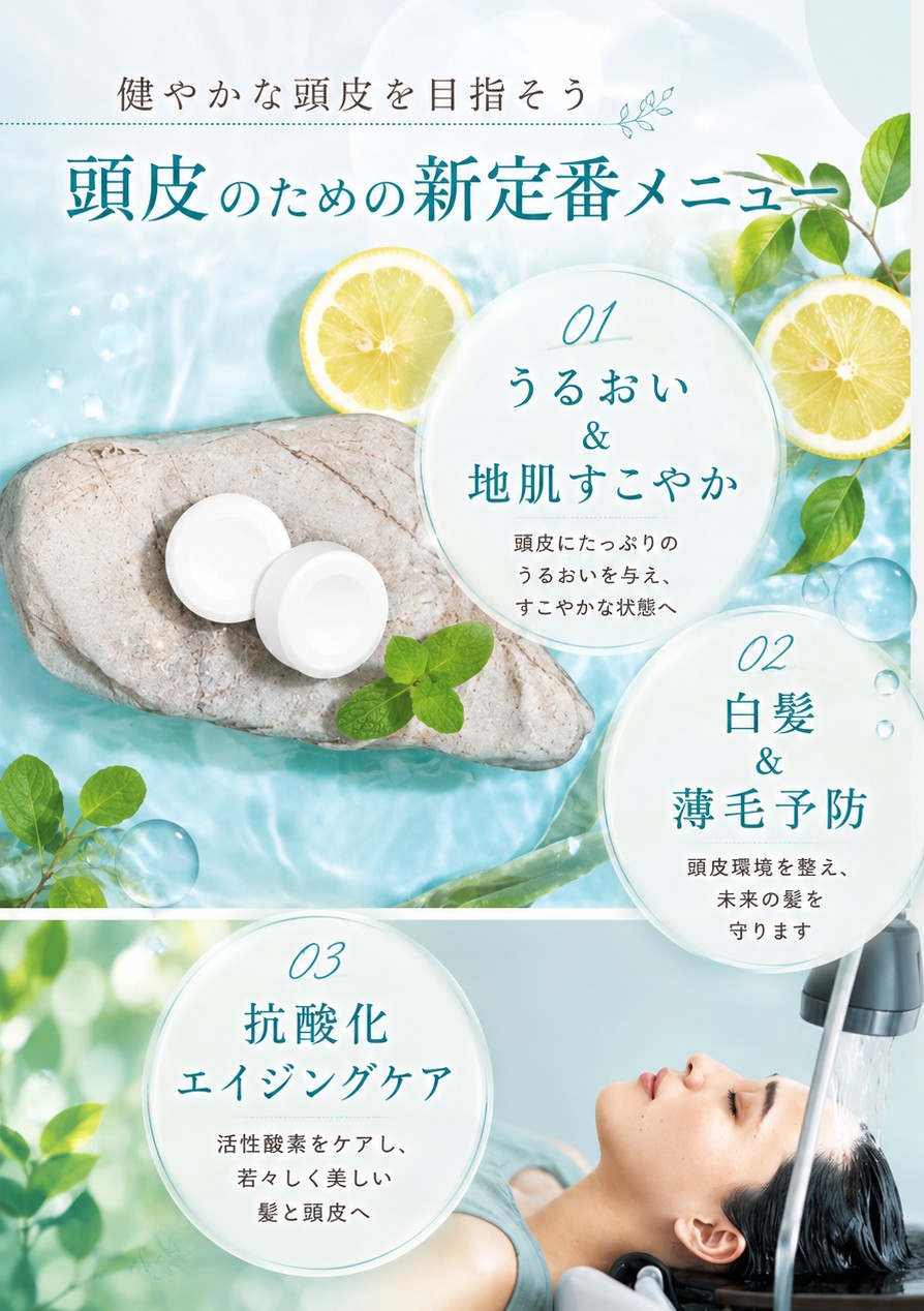 抗酸化頭浸浴オススメポイント